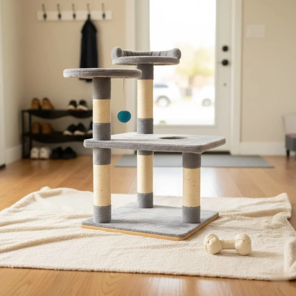Large cat tree tower for feline enrichment