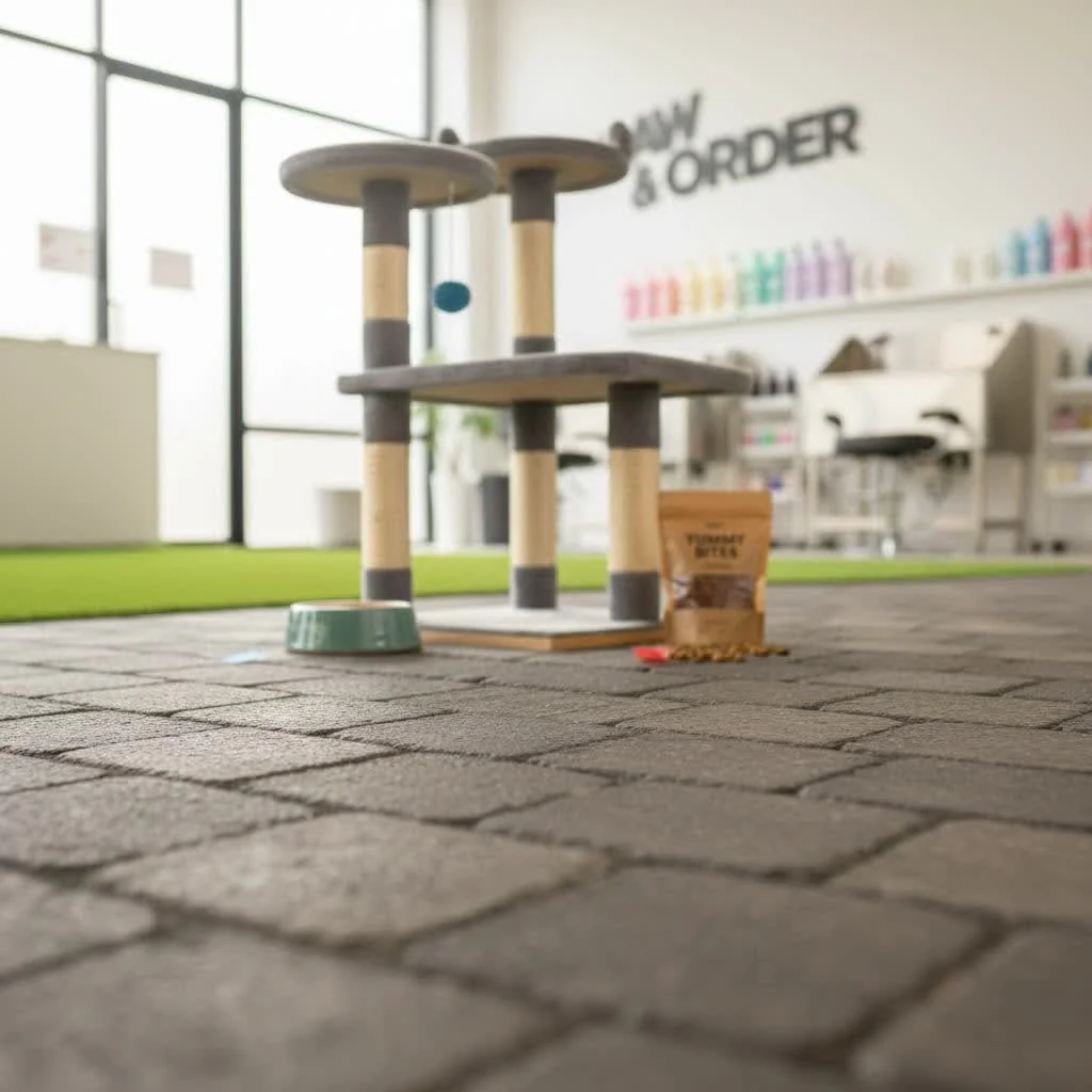 Large multi-level cat tree with scratching posts